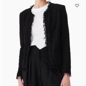 IRO Shavani Jacket in Black, size 34 (2)